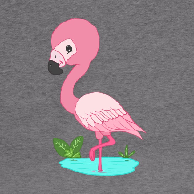 Cute flamingo by Artofokan